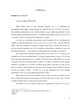 Buber y el "Yo-Tú" - Universidad Iberoamericana