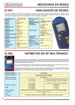 Vatímetro de RF Multirango - IC-002
