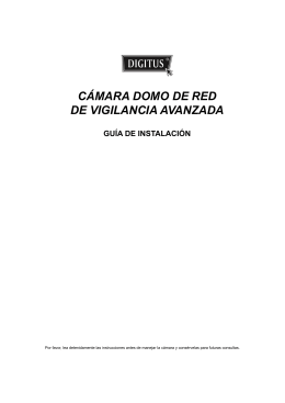 CÁMARA DOMO DE RED DE VIGILANCIA AVANZADA