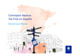 Conceptos Básicos Tax Free en España - Local Services