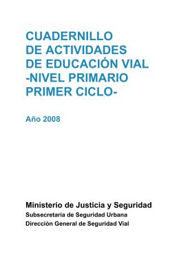 Cuadernillo de actividades: - Gobierno de la Ciudad Autónoma de