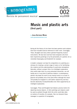 Music and plastic arts