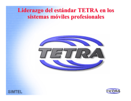 TETRA: Sistemas de Comunicaciones Móviles Digitales
