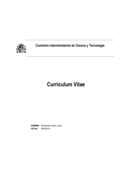 Currículum Vitae - Universitat Autònoma de Barcelona