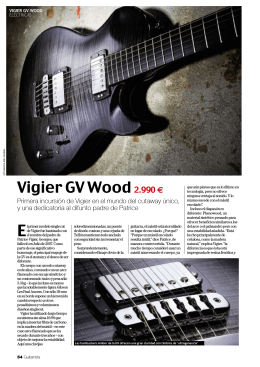 Articulo en la revista Guitarrista Vigier G.V