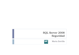 SQL Server 2008 Seguridad