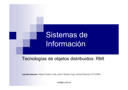 Tecnologías Web: RMI