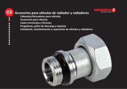 Accesorios para válvulas de radiador y radiadores (1,3