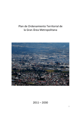 Plan de Ordenamiento Territorial de la Gran Área