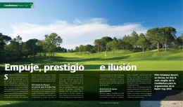 Empuje, prestigio e ilusión - Real Federación Española de Golf