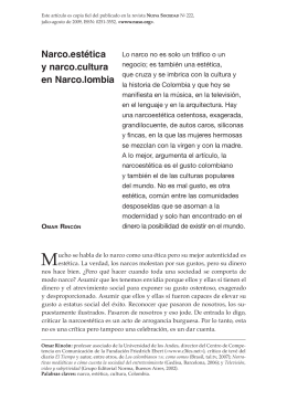 Narco.estética y narco.cultura en Narco.lombia
