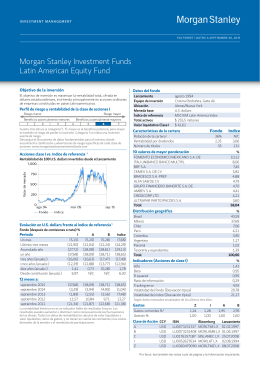 Morgan Stanley Investment Funds Latin American Equity Fund
