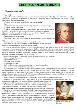 Lectura de Mozart