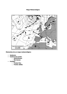 Mapa Meteorológico Elementos de un mapa