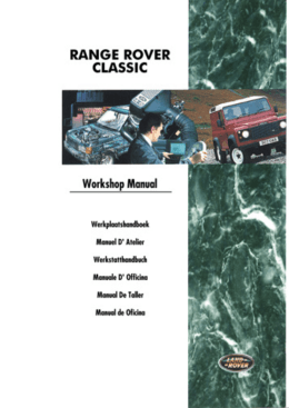 Range Rover Classic My95 - Manual De Taller