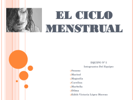 exposicion del ciclo menstrual