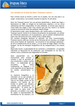 Los carteles en la obra de Henri Toulouse Lautrec.