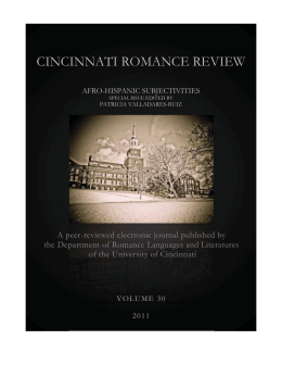 Volume 30 (2011) - Cincinnati Romance Review
