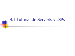 Tema 4.1: Tutorial de Servlets y JSPs