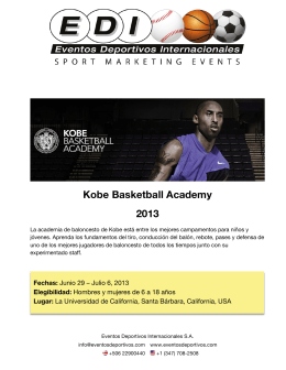 Kobe Basketball Academy 2013