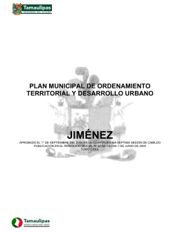 JIMÉNEZ - Secretaría de Desarrollo Urbano y Medio Ambiente