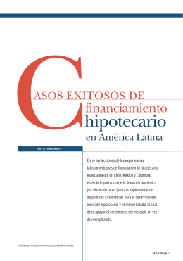 Casos exitosos de financiamiento hipotecario en América Latina