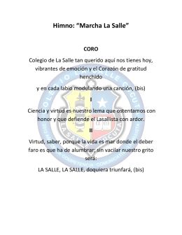 Himno: “Marcha La Salle”