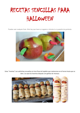Recetas sencillas para Halloween, PDF