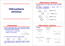 Hidrocarburos alicíclicos Hidrocarburos alicíclicos