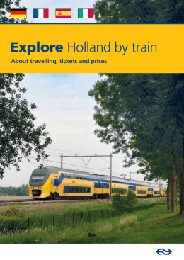 Explore Holland by train