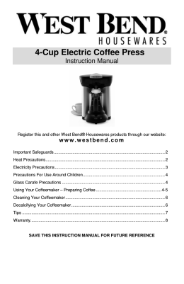 4-Cup Electric Coffee Press