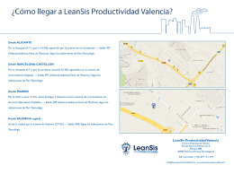 ¿Cómo llegar a LeanSis Productividad Valencia?
