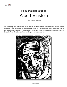 Pequeña biografía de Albert Einstein