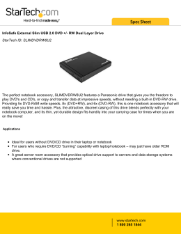 InfoSafe External Slim USB 2.0 DVD +/