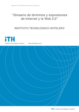 “Glosario de términos y expresiones de Internet y la Web 2.0”