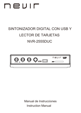 SINTONIZADOR DIGITAL CON USB Y LECTOR DE