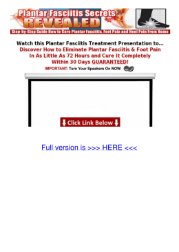 Plantar Fasciitis Treatment: Video Shows 5 Easy Steps At Home 92mm