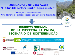 Reserva Mundial de la Biosfera La Palma TURISMO