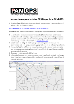 Instrucciones para instalar GPS Mapa de la PC al GPS