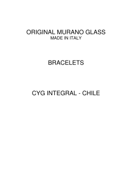 ORIGINAL MURANO GLASS BRACELETS CYG INTEGRAL