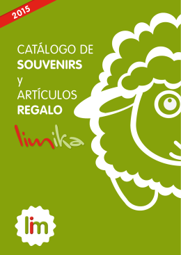CATÁLOGO DE SOUVENIRS y ARTÍCULOS REGALO