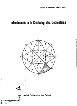 Introducción a la Cristalografía Geométrica <L