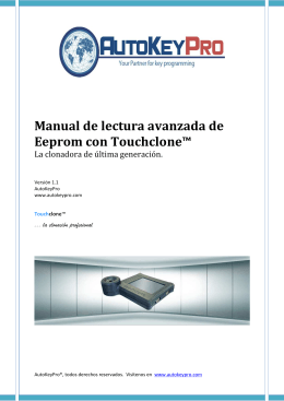 Manual de lectura avanzada de Eeprom con Touchclone™