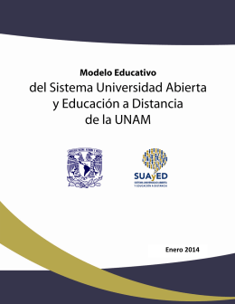 Modelo Educativo del SUAyED - Coordinación de Universidad