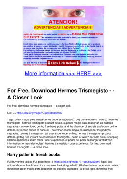 For Free, Hermes Trismegisto -