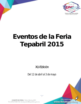 Eventos de la Feria Tepabril 2015