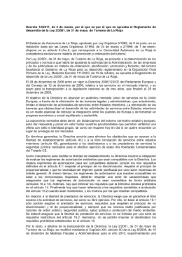 Reglamentos AA.VV. La Rioja
