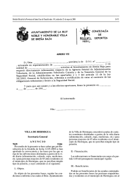 VILLA DE HERMIGUA Secretaría General ANUNCIO 7029 5104 Por