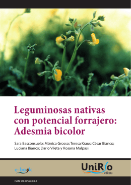Adesmia bicolor - Universidad Nacional de Río Cuarto