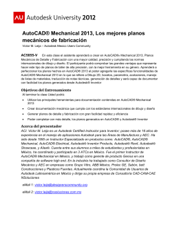 AutoCAD® Mechanical 2013, Los mejores planos